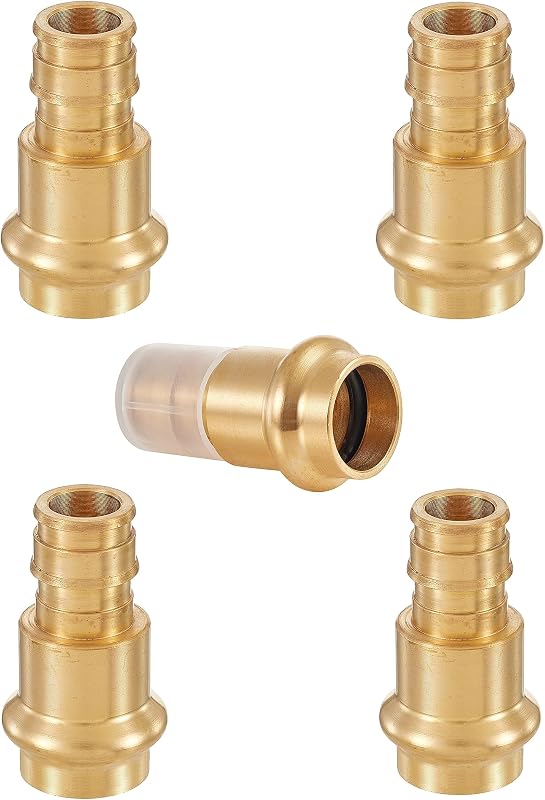 5 Adaptadores 3/4" Cobre PEX-A Latón