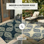 Alfombra plástica impermeable 8x10ft azul