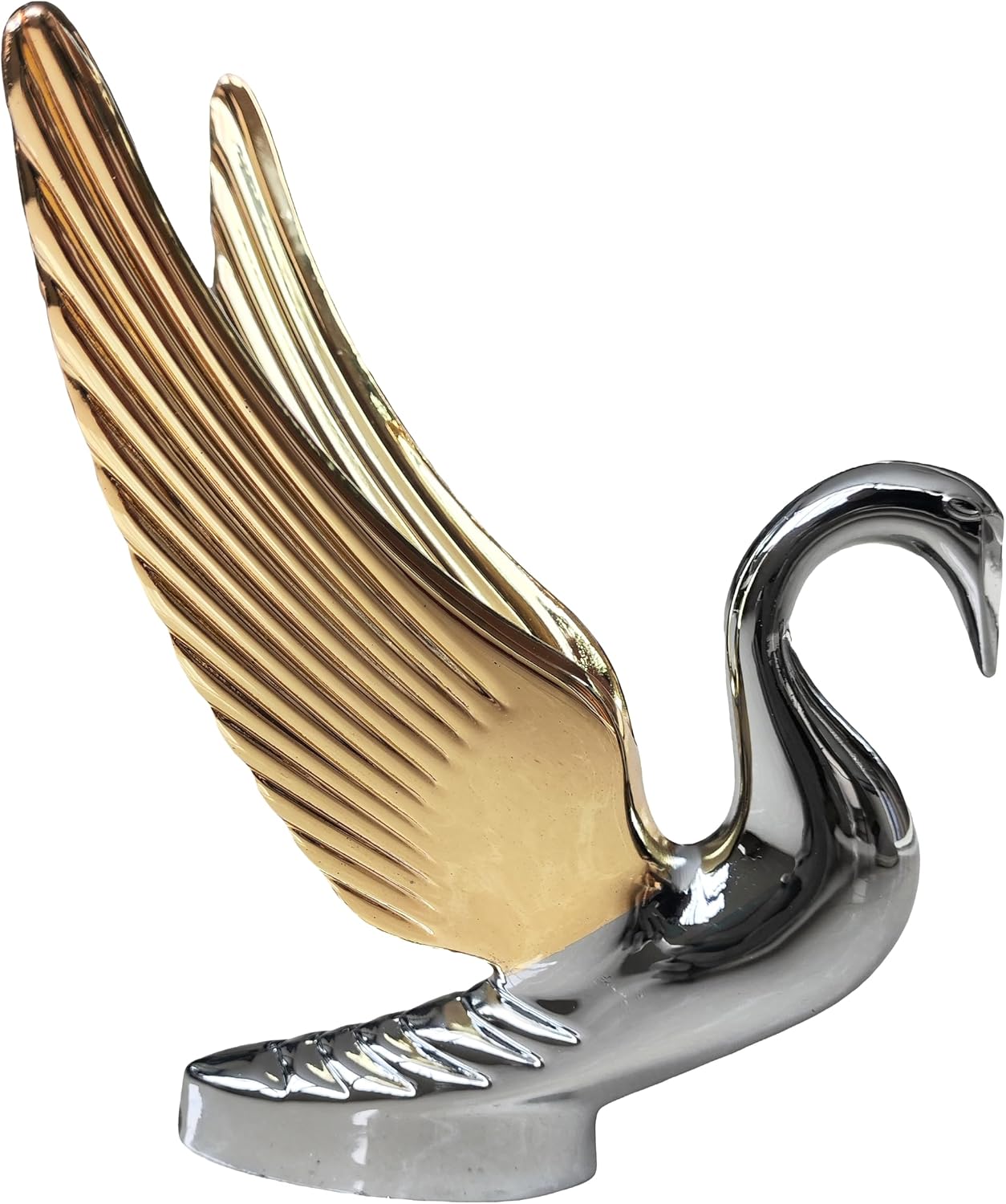 Adorno capucha cisne cromado 2 colores