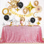 Mantel lentejuelas rosa fucsia 90x90pulg para fiesta cumpleaños