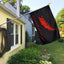 Bandera poliéster ojales latón exterior negro rojo 3x5ft