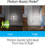 Luz nocturna LED enchufable sensor movimiento níquel