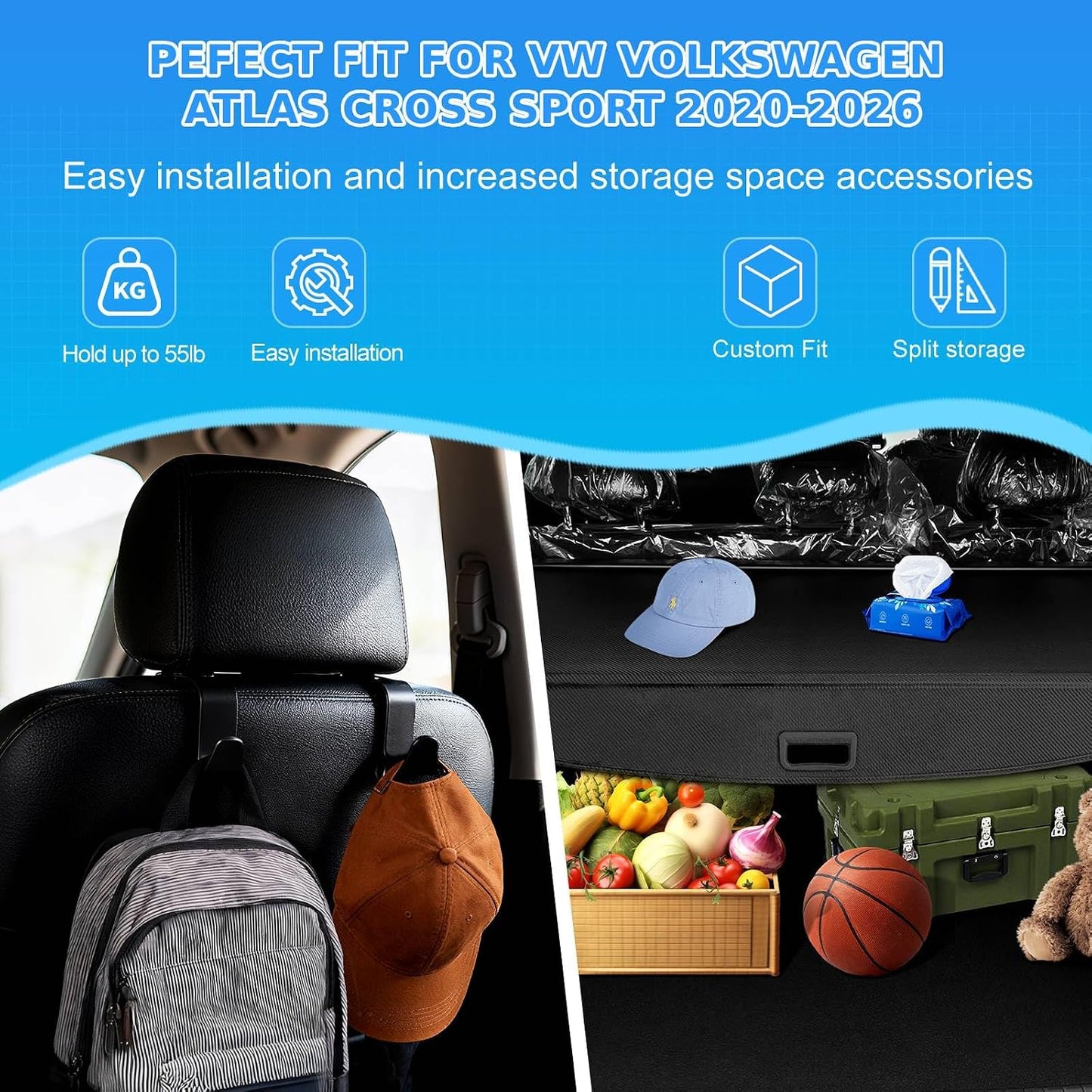 Cubierta maletero VW Atlas Cross Sport 2020-25