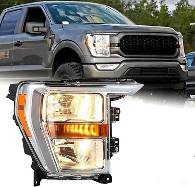 Faro halógeno cromado Ford F150 21-23 lado derecho