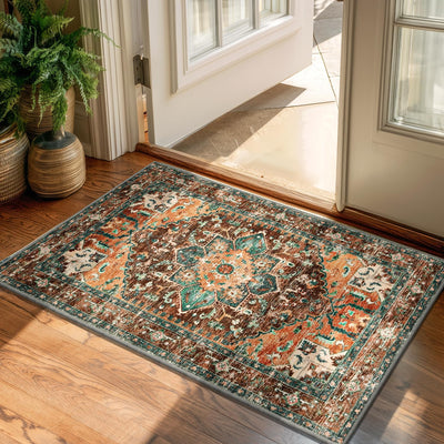 Tapete antideslizante 2x3pulg estilo bohemio puerta