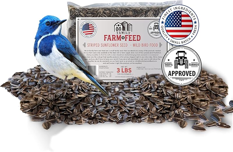 Semillas girasol rayas alimento aves 3lb