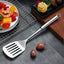 Espátula acero inox ranurada cocina barbacoa antiadherente