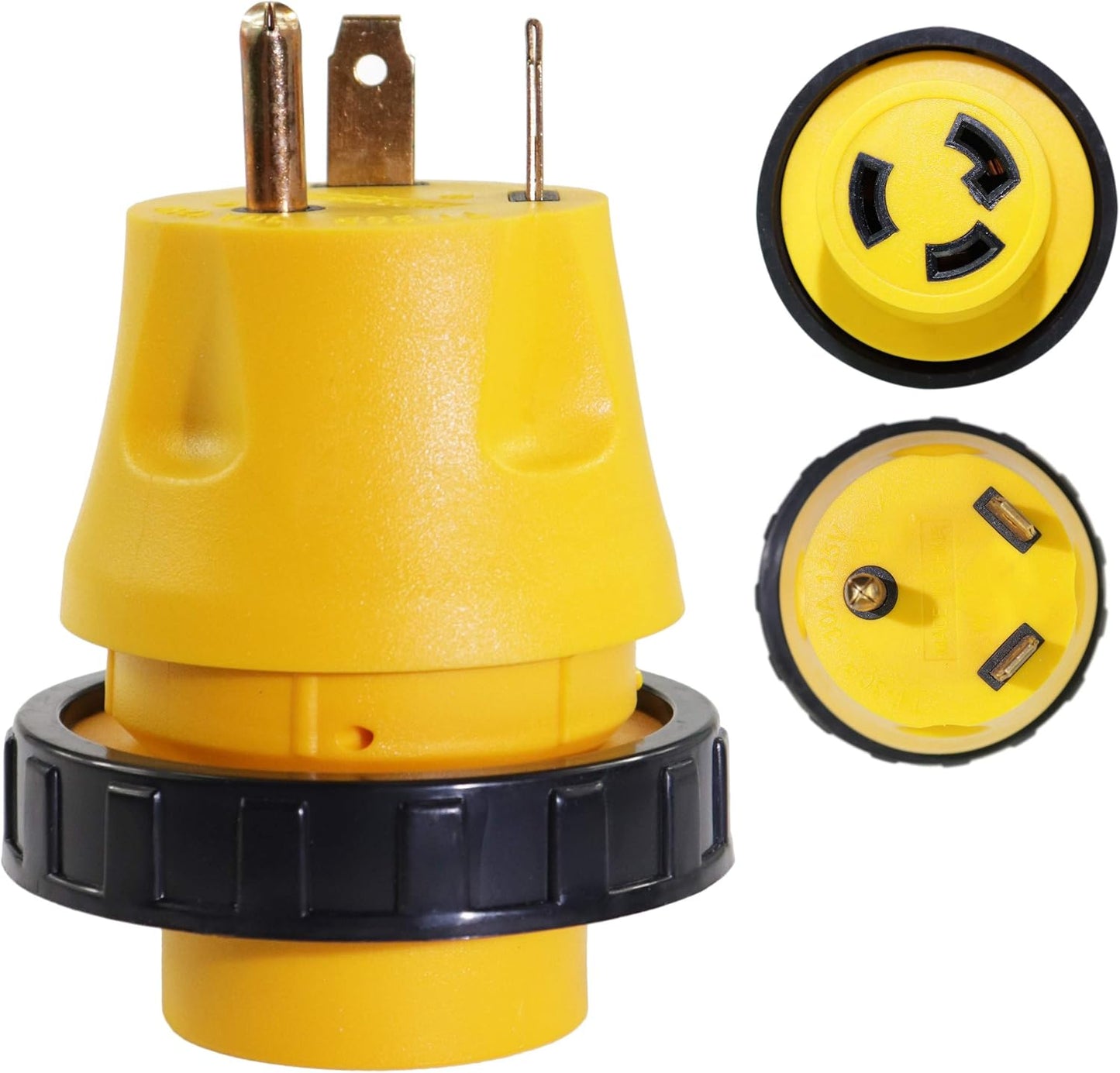 Enchufe convertidor 30A para autocaravana con cable bloqueo