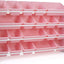Organiz. juguetes 20 contenedores color blanco y rosa