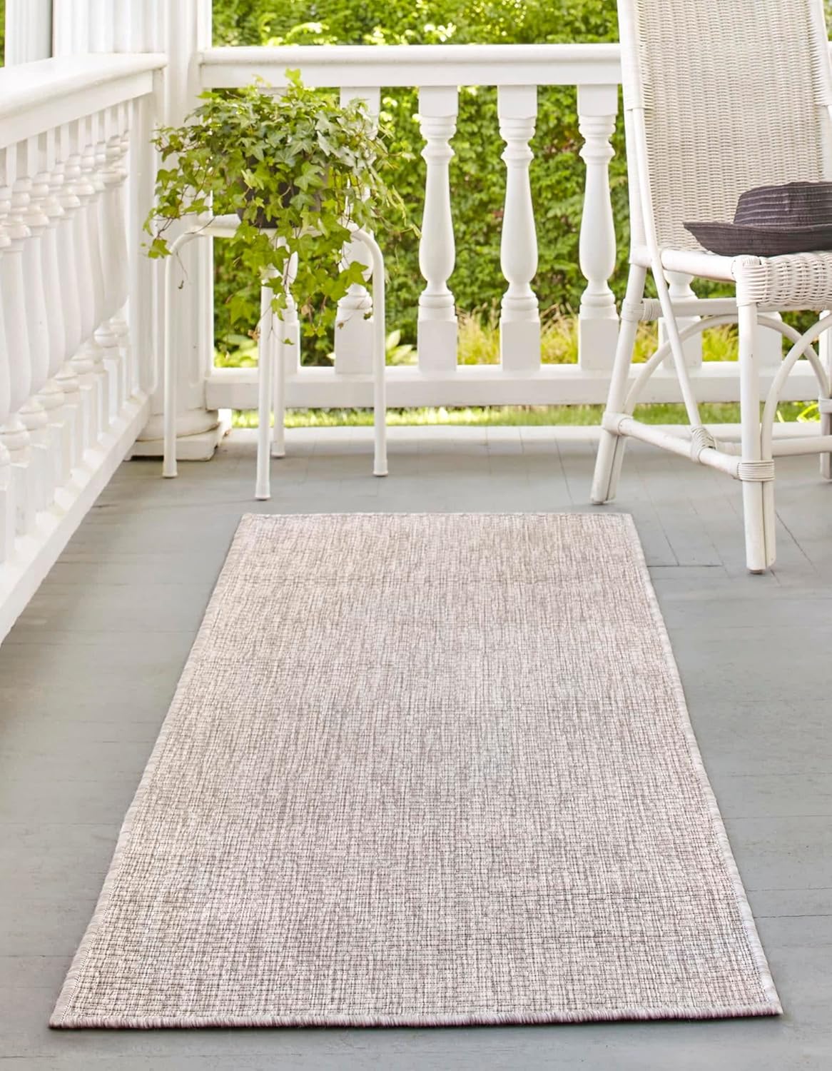 Alfombra transición jaspeada beige 2x6ft1"