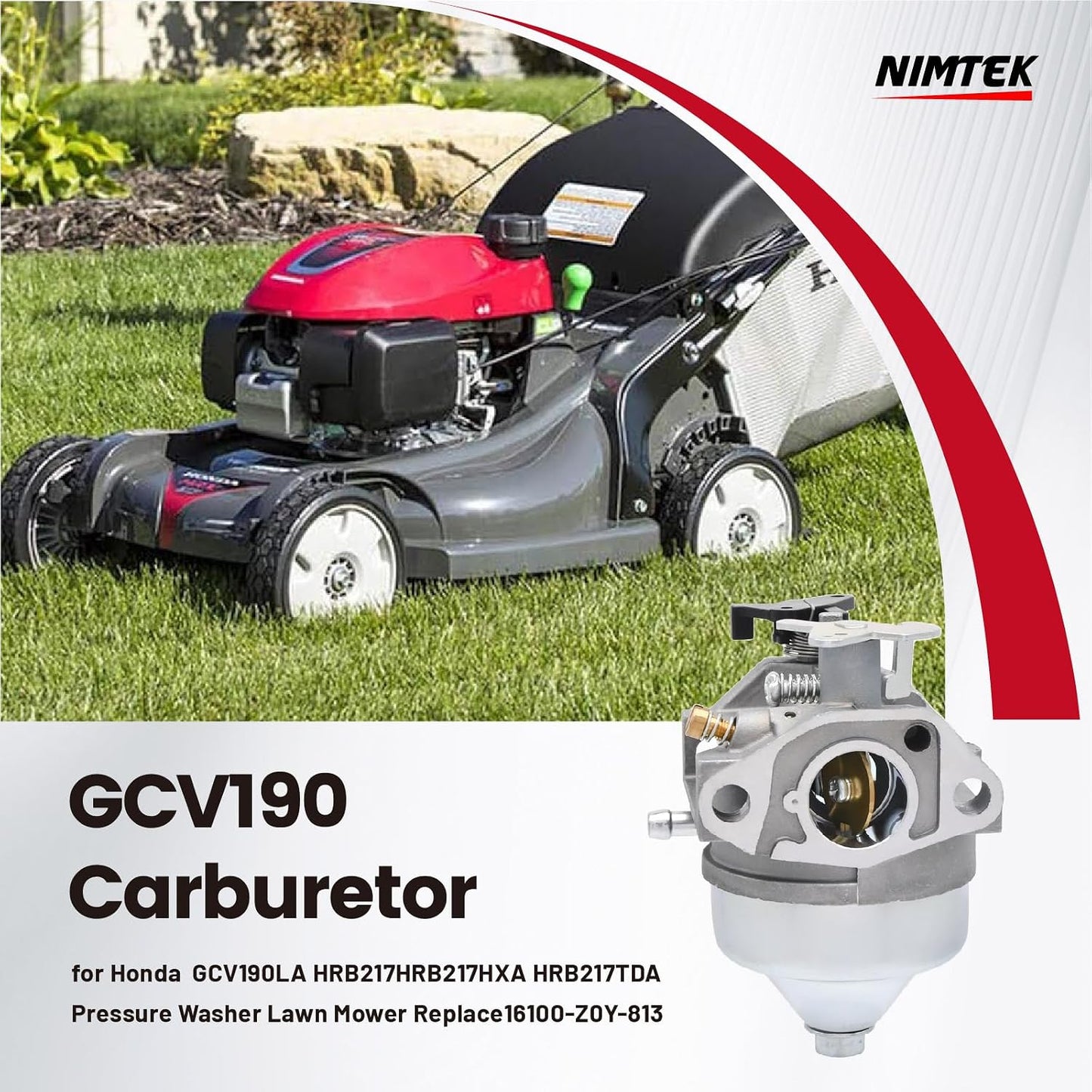 Carburador para Honda GCV190 HRX217 Lavadora a presión