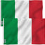 2 Banderas Italia 3x5ft Poliéster Ojales Latón Doble Costura