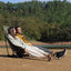 Silla camping plegable con respaldo alto modos dobles