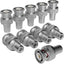 Adaptador BNC a RCA pack 10 conector RG6 para CCTV