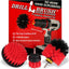 Kit cepillo cerdas rígidas para hormigón ladrillo chimenea