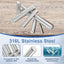 40 Pzas Pasadores Espiga Acero Inox 316L 3x16mm Tono Plata