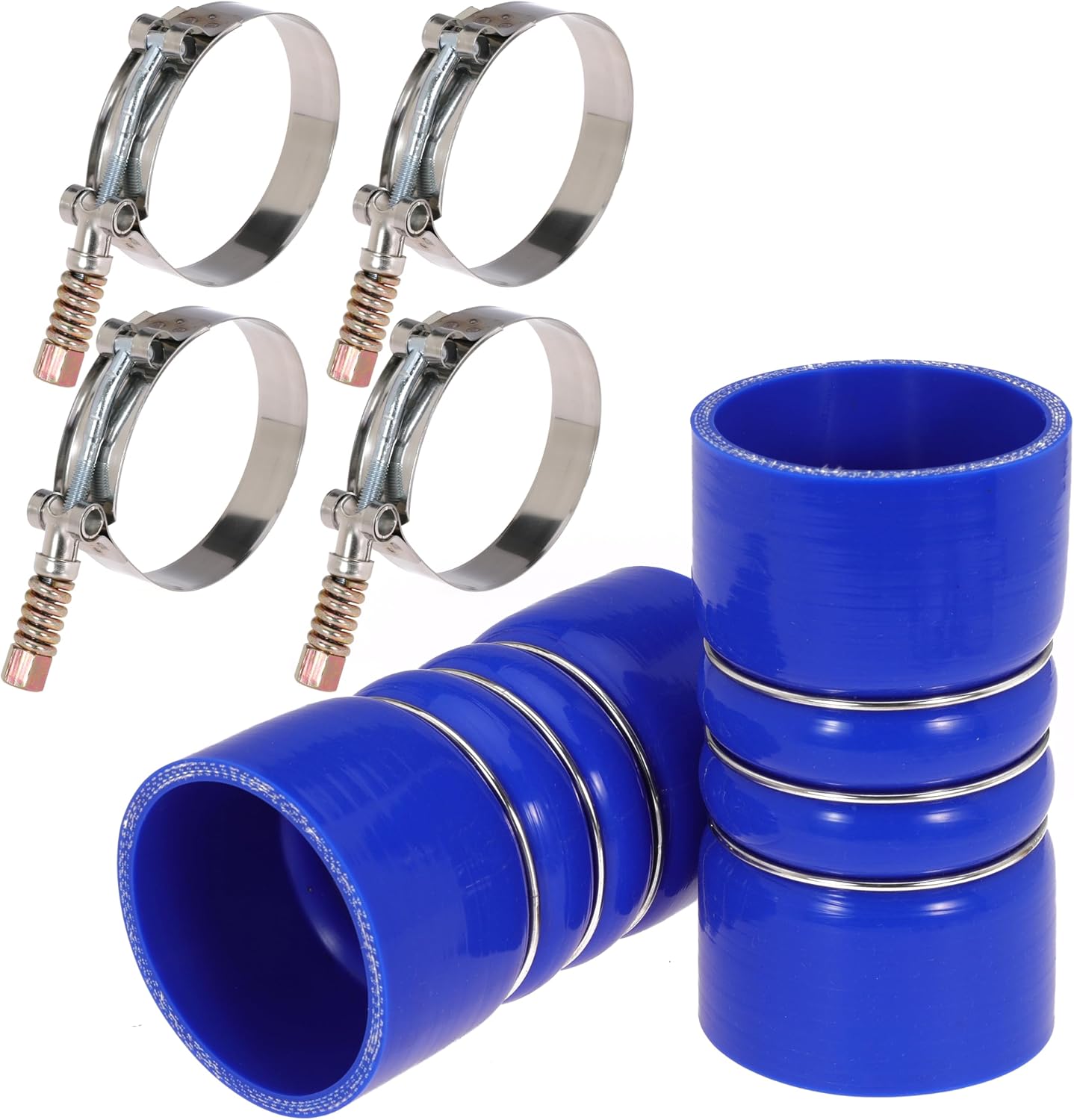 Funda manguera silicona con enfriador aire T azul