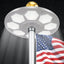 Luz LED solar para asta bandera 160 LED impermeable