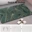 Alfombra baño hojas tropicales 17x30pulg antideslizante
