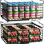 Contenedores congelador 2 pack metal apilables cocina