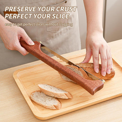 Cuchillo pan de arco para masa madre diseño lazo