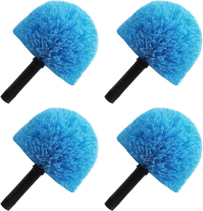 4 Cepillos Telaraña Giratorio para Postes Acme Azul