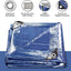 2 Lonas impermeables 12x16ft azul resistente con ojales