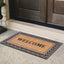 Alfombra puerta semicircular goma fibra coco