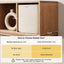 4 Cubos Almacenamiento 13x13" Canasta Tejida Algodón Beige