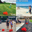 Set Yard Pong púrpura/amarillo camping al aire libre