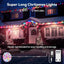 Luces Navidad exterior 600 LED 206ft impermeables 8 modos