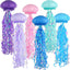 Faroles papel medusa azul rosa morado decoración fiesta sirena