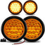 Faro trasero redondo 4pulg 24led luz blanca RV