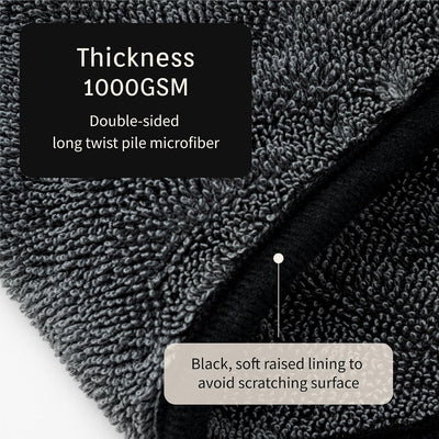 Toalla microfibra suave 1000GSM 33x29"