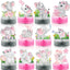 12 Centros Mesa Nido Abeja Elefante Rosa Baby Shower Fiesta