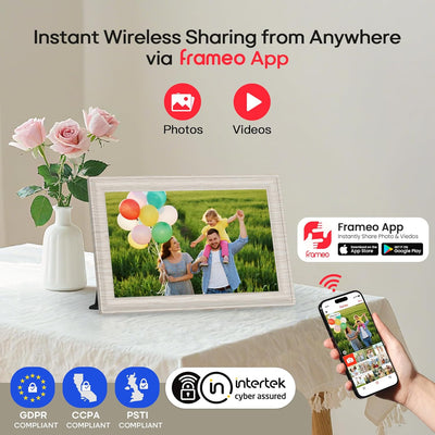 Marco fotos digital WiFi 10.1pulg 32GB pantalla IPS