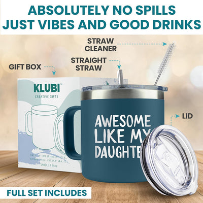 Vaso azul marino 14oz regalo día del padre
