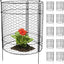 10 Protectores plantas jardín 20x14pulg jaula alambre metal