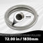 Tubo flexible escape acero inox 72" 2"