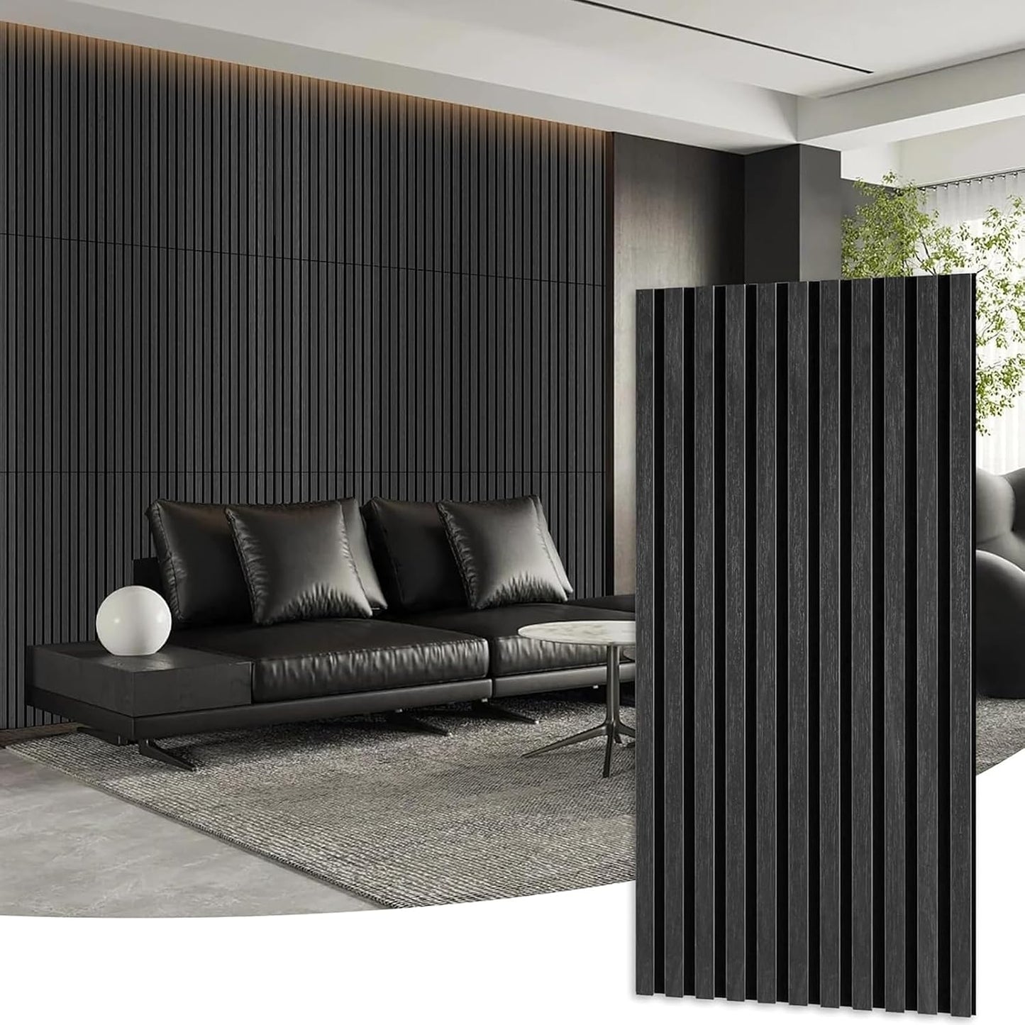 Paneles acústicos 3D de madera 47pulg para pared decoración