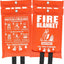 4 Manta Emergencia Incendios 40x40pulg Seguridad Hogar Coche