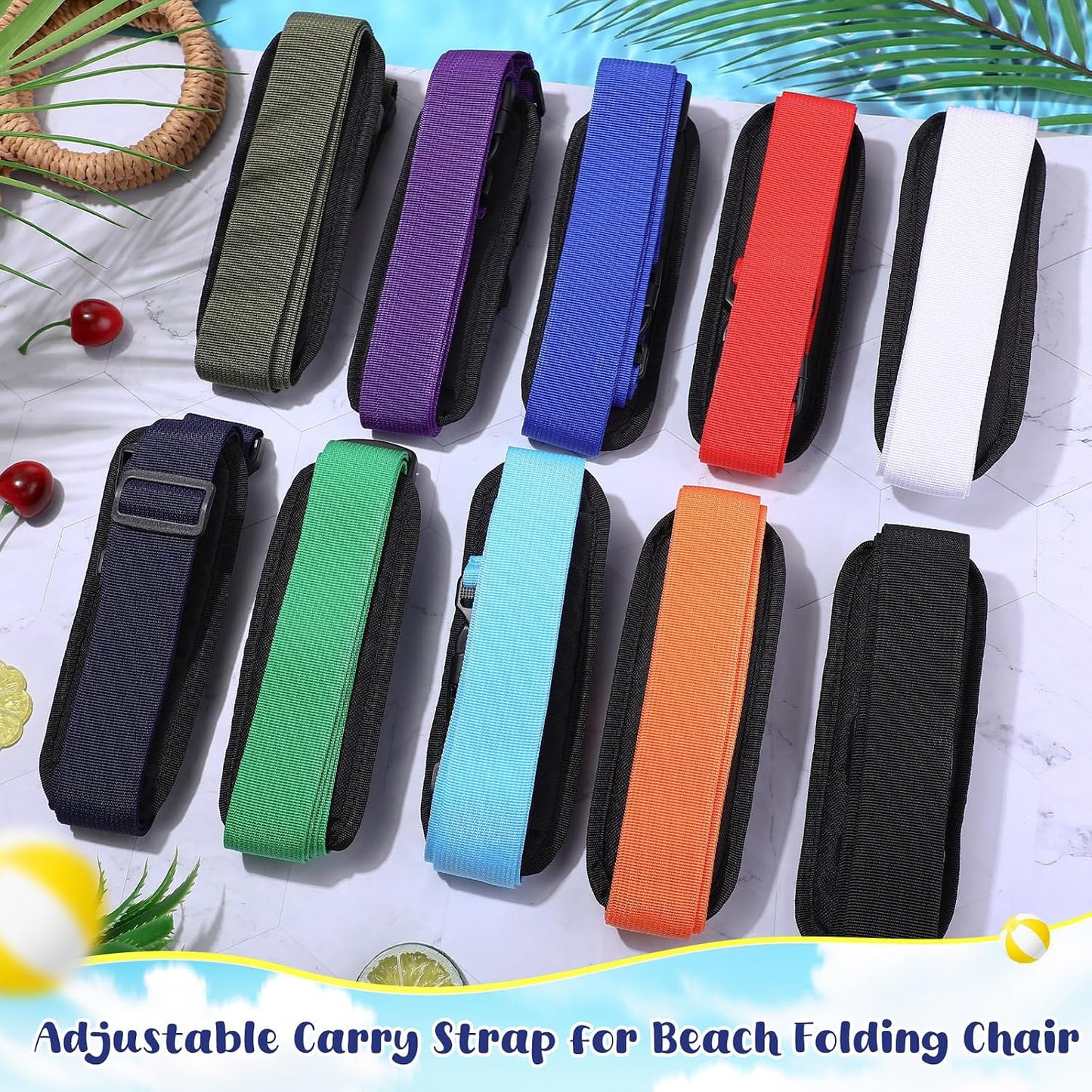 Correa ajustable para silla playa camping bicicleta plegable