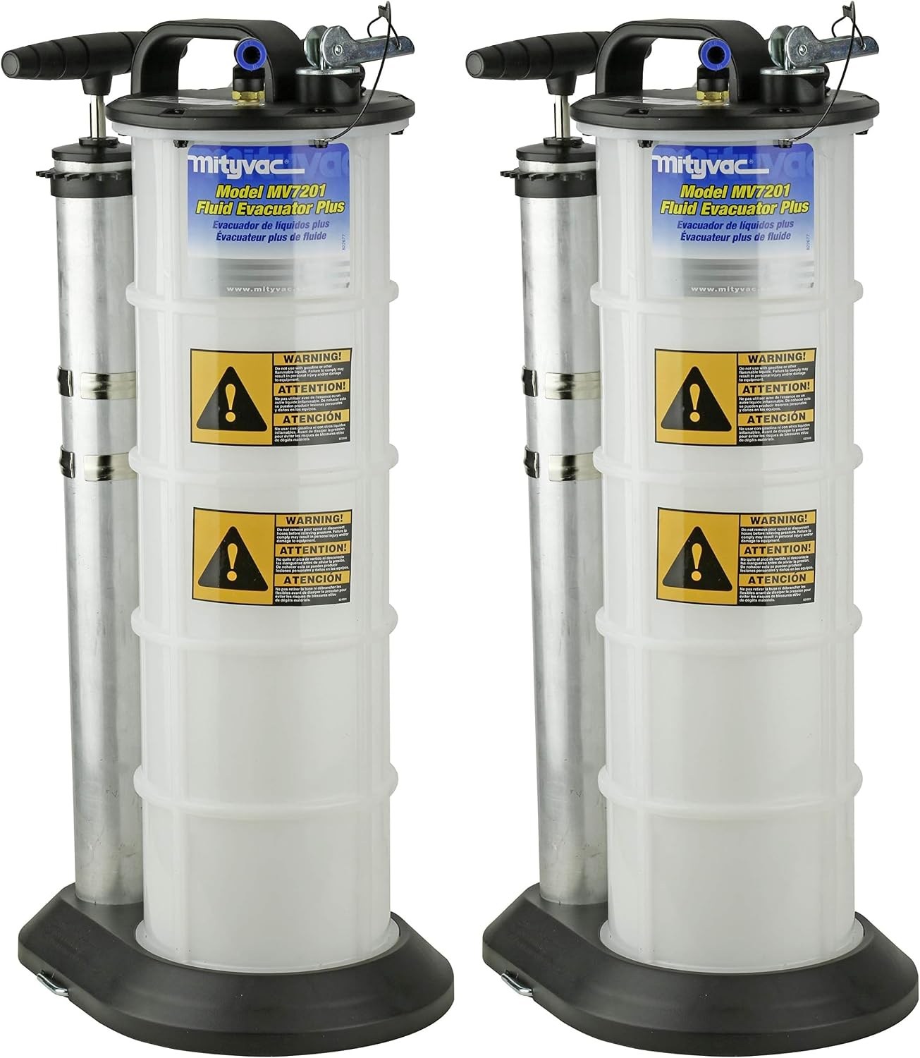 Evacuador manual fluidos 2.3gal botón pulsador pack 2