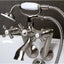 Grifo bañera níquel cepillado 9.13x7.5x6pulg