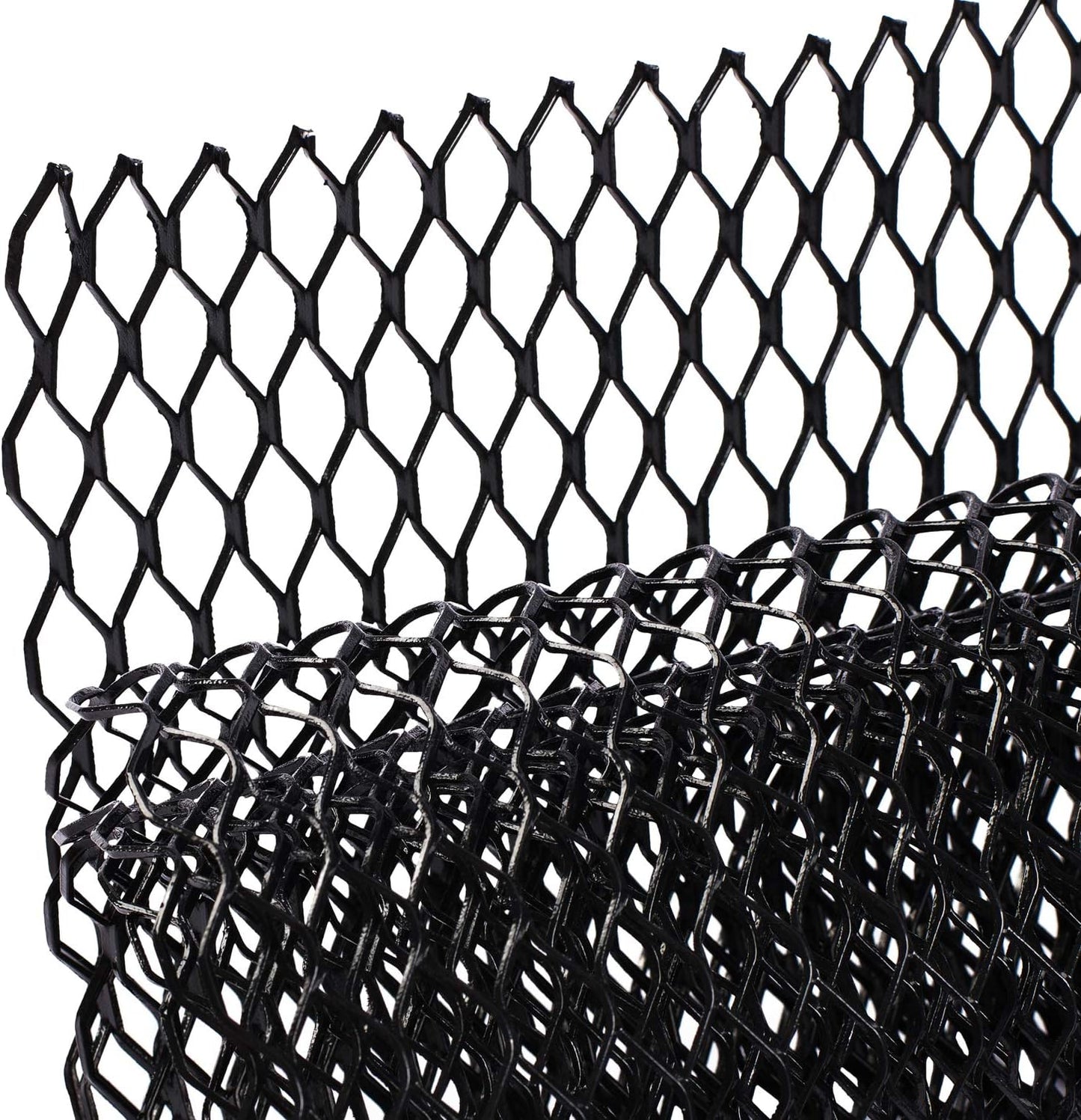 Malla universal parachoques auto 40x13" aluminio negro