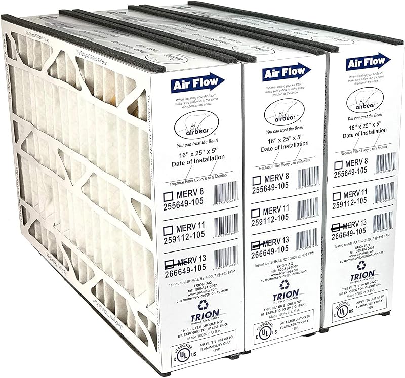 Filtro aire MERV 13 5" pack 3 color blanco