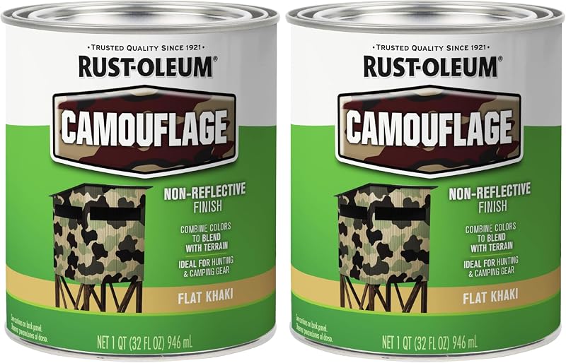 Pintura camuflaje caqui plano 32oz pack 2