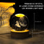 Bola cristal astronauta con base led esferas decorativas 60mm