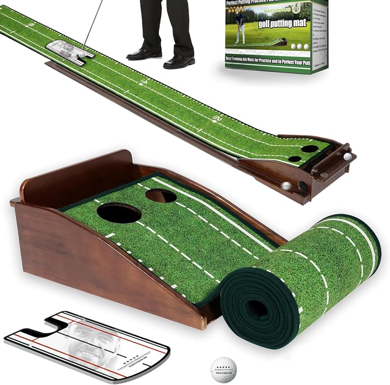 Alfombrilla golf interior exterior con retorno automático