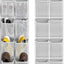 Organiz. zapatos colgar puerta 24 bolsillos gris